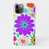 Coques Case-Mate iPhone Fleurs colorées Motif (Dos)