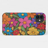 Coques Case-Mate iPhone Fleurs colorées motif (Dos (Horizontal))