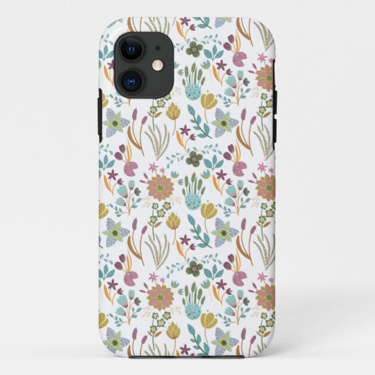 Coques Case-Mate iPhone Fleurs colorées Motif (Dos)