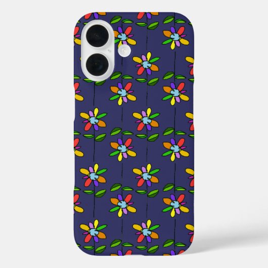 Coques Case-Mate iPhone fleurs colorées motif (Verso)