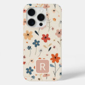 Coques Case-Mate iPhone Fleurs colorées personnalisées Motif (Verso)