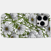 Coques Case-Mate iPhone Fleurs cosmos blanches (Verso (horizontal))