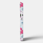 Coques Case-Mate iPhone Fleurs couleur élégante motif sur bleu (Verso / Gauche)