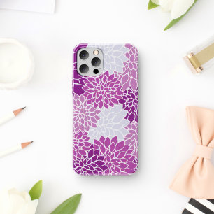 Coques Pour iPhone Fleurs Dahlia, Motif De Fleurs, Dahlia Violet
