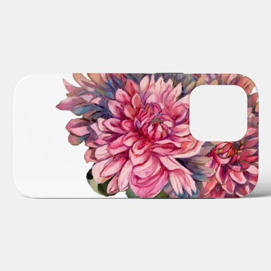 Coques Case-Mate iPhone fleurs dahlias (Verso (horizontal))
