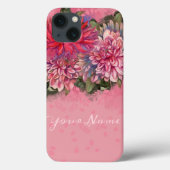 Coques Case-Mate iPhone fleurs dahlias (Verso)