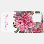 Coques Case-Mate iPhone fleurs dahlias (Verso (horizontal))