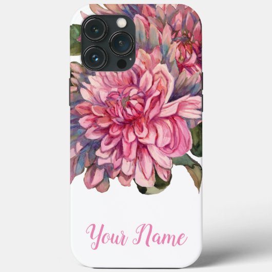 Coques Case-Mate iPhone fleurs dahlias (Verso)