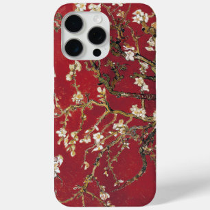Coque iPhone 15 Pro Max Fleurs d'amandes Red Vincent van Gogh Peinture d'a