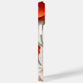 COQUES Case-Mate iPhone FLEURS D'ANÉMONE ROUGE BLANC 3-D REGARDANT POPPY (Verso / Droite)