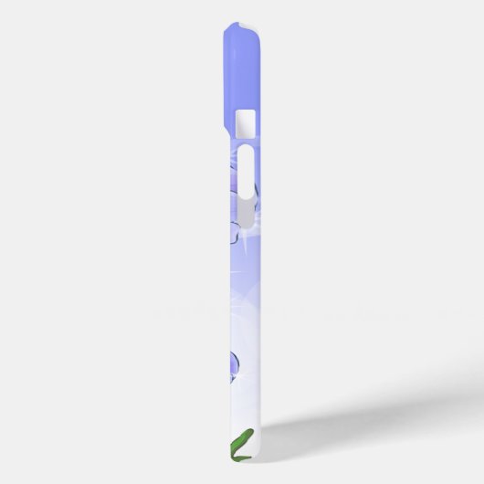 Coques Case-Mate iPhone Fleurs d'anémones bleues violettes (Verso / Gauche)