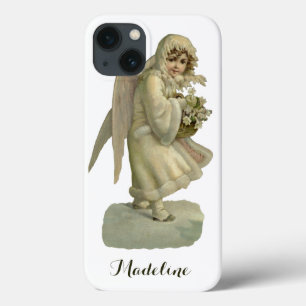 Case-Mate iPhone Case Fleurs d'ange de Noël vintage, découpage victorien