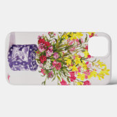 Coques Case-Mate iPhone Fleurs dans un pot chinois (Verso (horizontal))