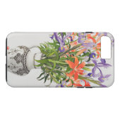 Coques Case-Mate iPhone Fleurs dans une cruche noire et blanche (Dos (Horizontal))