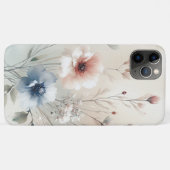 Coques Case-Mate iPhone Fleurs d'aquarelle élégantes et délicates (Dos (Horizontal))