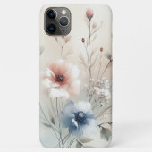 Coques Case-Mate iPhone Fleurs d'aquarelle élégantes et délicates (Dos)