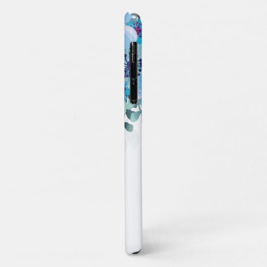 Coques Case-Mate iPhone Fleurs D'Aquarelle Et Feuilles (Dos/Gauche)