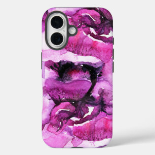 Coques iPhone 16 Fleurs d'aquarelle moderne rose rose