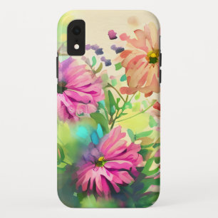 Case-Mate iPhone Case Fleurs d'aquarelle rose et corail