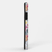 Coques Case-Mate iPhone Fleurs d'aquarelle rose et rouge. (Dos/Droite)