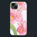 Etui iPhone 13 Fleurs d'aquarelle rose exotique<br><div class="desc">Fleurs d'aquarelles roses exotiques Artiste : Tim OToole</div>