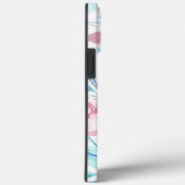 Coques Case-Mate iPhone Fleurs d'aquarelle rose Turquoise bleu printemps (Verso / Droite)