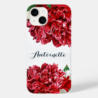 Coque Pour iPhone 14 Fleurs d'aquarelle rouge Floral Élégant Personnali