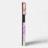 Coques Case-Mate iPhone Fleurs d'aquarelle violette gris (Verso / Droite)