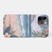 Coques Case-Mate iPhone Fleurs d'art de plage Hawaï (Dos (Horizontal))