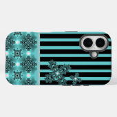 Coques Case-Mate iPhone Fleurs d'art rétro (Verso (horizontal))