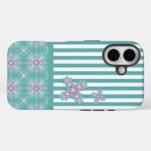 Coques Case-Mate iPhone Fleurs d'art rétro (Verso (horizontal))