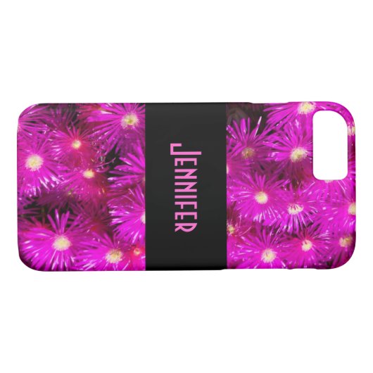 Coques Case-Mate iPhone Fleurs d'aster rose (Dos (Horizontal))