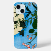 Coques Case-Mate iPhone Fleurs d'automne devant la Pleine lune (Verso)