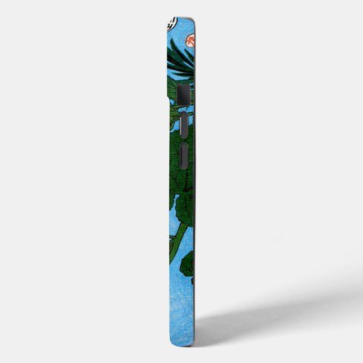 Coques Case-Mate iPhone Fleurs d'automne devant la Pleine lune (Verso / Gauche)