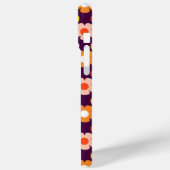 Coques Case-Mate iPhone Fleurs d'automne rétro Motif pourpre (Verso / Gauche)