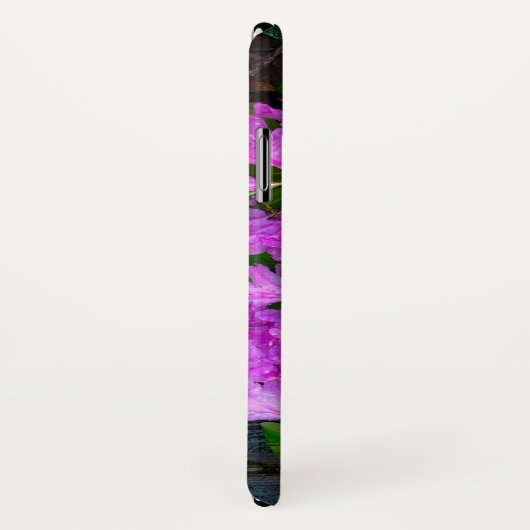 Coques Case-Mate iPhone Fleurs d'Azaleas roses, jardin rustique (Dos/Droite)