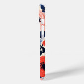 Coques Case-Mate iPhone Fleurs de aquarelle bleue blanche rouge moderne co (Verso / Gauche)