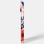 Coques Case-Mate iPhone Fleurs de aquarelle rouge blanc bleu modernes colo (Verso / Gauche)