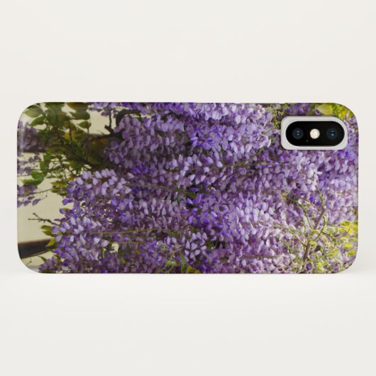 Coques Case-Mate iPhone Fleurs de bisteria violet (Dos (Horizontal))