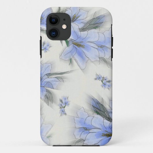 Coques Case-Mate iPhone Fleurs de bleu (Dos)
