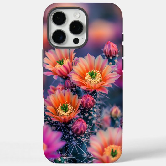 Coques Case-Mate iPhone Fleurs de cactus en fleurs dans un désert (Verso)