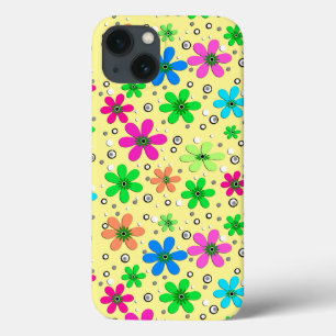 Case-Mate iPhone Case Fleurs de camomille multicolores lumineuses sur un