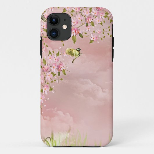Coques Case-Mate iPhone fleurs de cerisier dans le ciel (Dos)