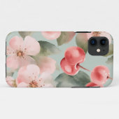 Coques Case-Mate iPhone Fleurs de cerisier et cerises Art de printemps (Dos (Horizontal))