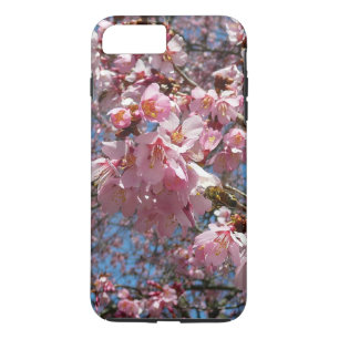 Coque iPhone 7 Plus Fleurs de cerisier et fleurs de printemps roses d'