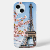 Coques Case-Mate iPhone Fleurs de cerisier et serviette Eiffel (Verso)