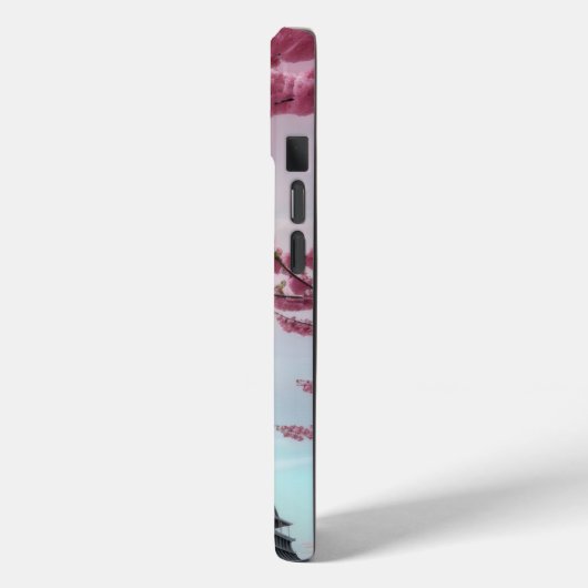 Coques Case-Mate iPhone Fleurs de cerisier et serviette Eiffel (Verso / Gauche)