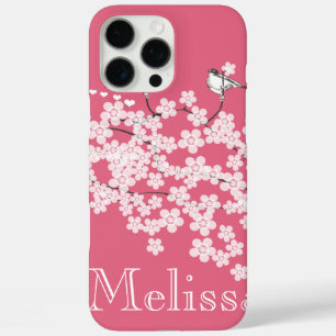 iPhone 16 Pro Max Case Fleurs de Cerisier Personnalisées