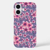 Coques Case-Mate iPhone Fleurs de cerisier printemps profond lilas (Verso)