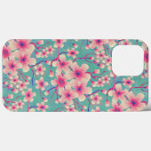 Coques Case-Mate iPhone Fleurs de cerisier printemps vert (Verso (horizontal))